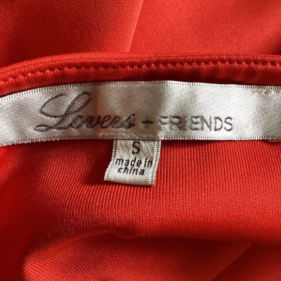 Lovers +‎ Friends Revolve Dress Size Small Coral Eternal Mini Cutout Cocktail - Picture 3 of 10